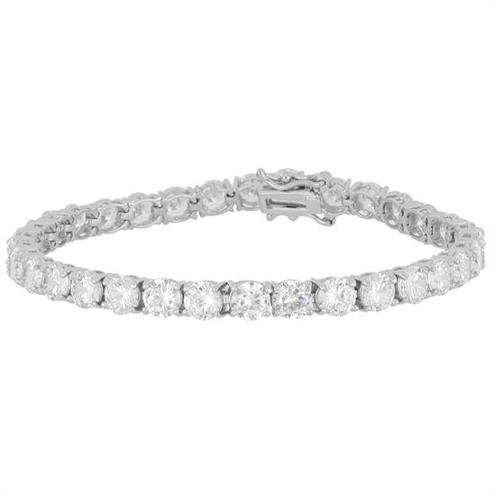 BRACCIALE TENNIS ZIRCONI BIANCHI 5MM IN ARGENTO 925