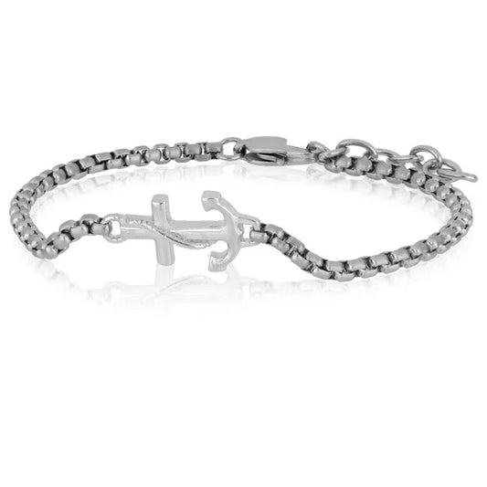 Bracciale uomo con ancora - Anson