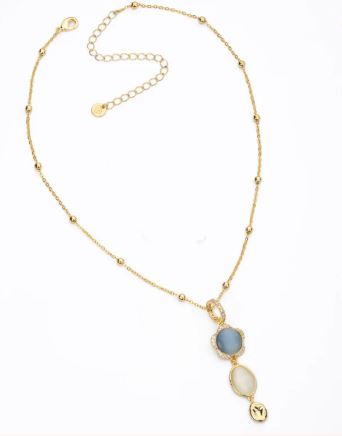 Collier Blu Pavot