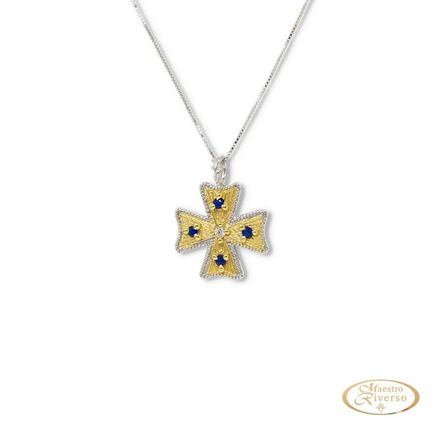 Collana Le Croci&nbsp;Cr13bicolore