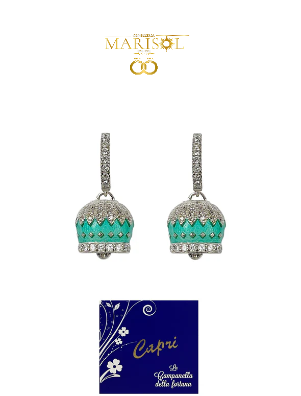 Orecchini campanella – cerchietto zircone&nbsp;plus