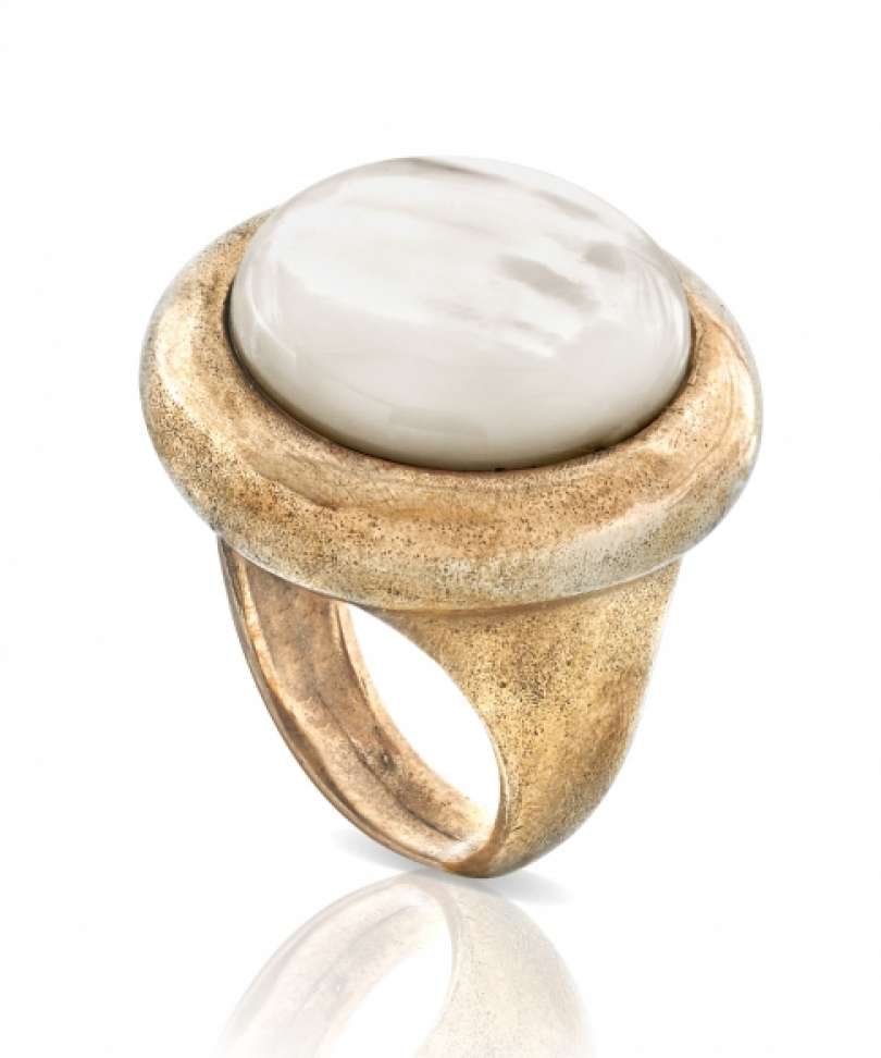 Anello in bronzo con&nbsp;madreperla
