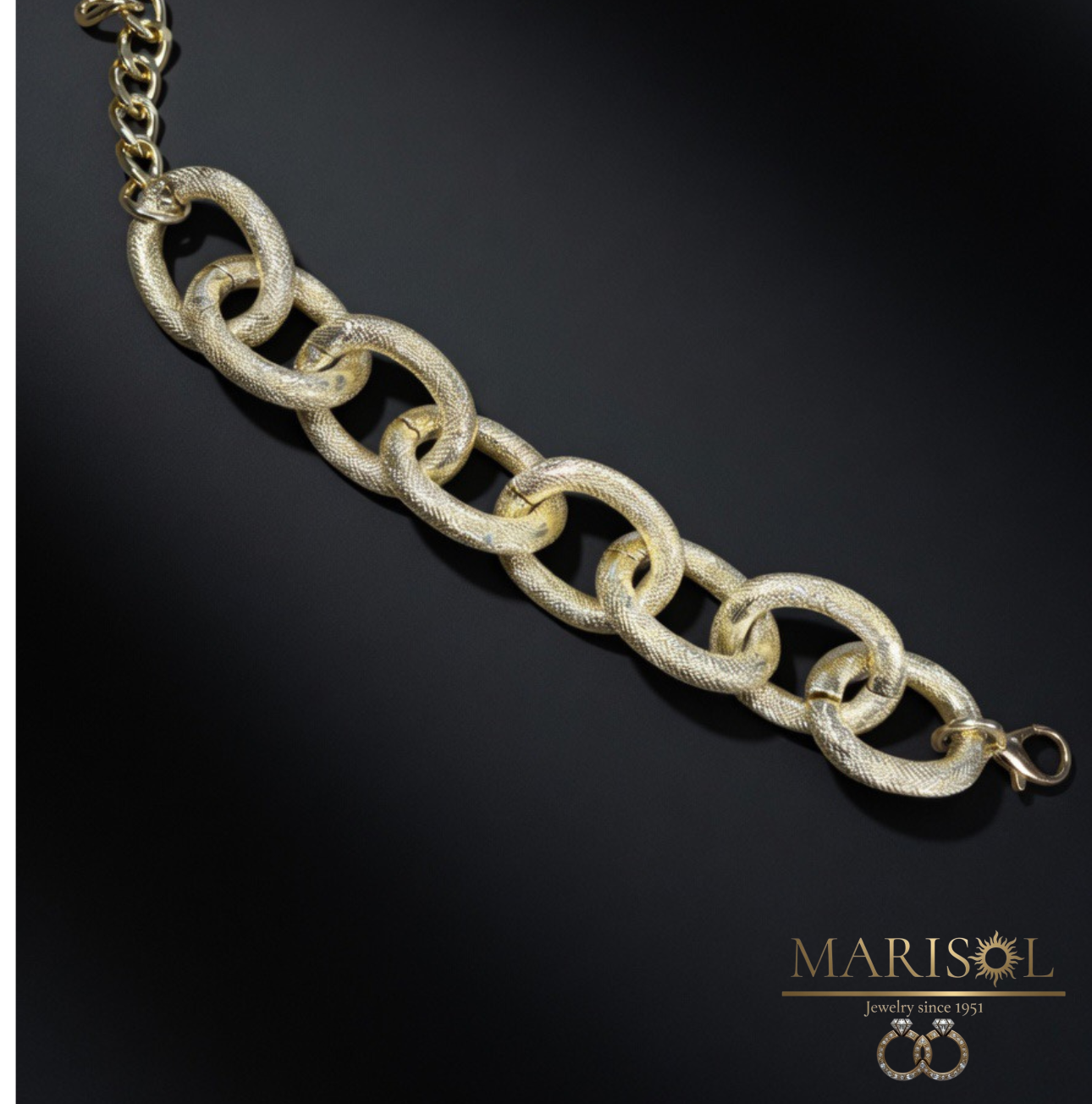 Bracciale in acciaio – Grande oro&nbsp;II