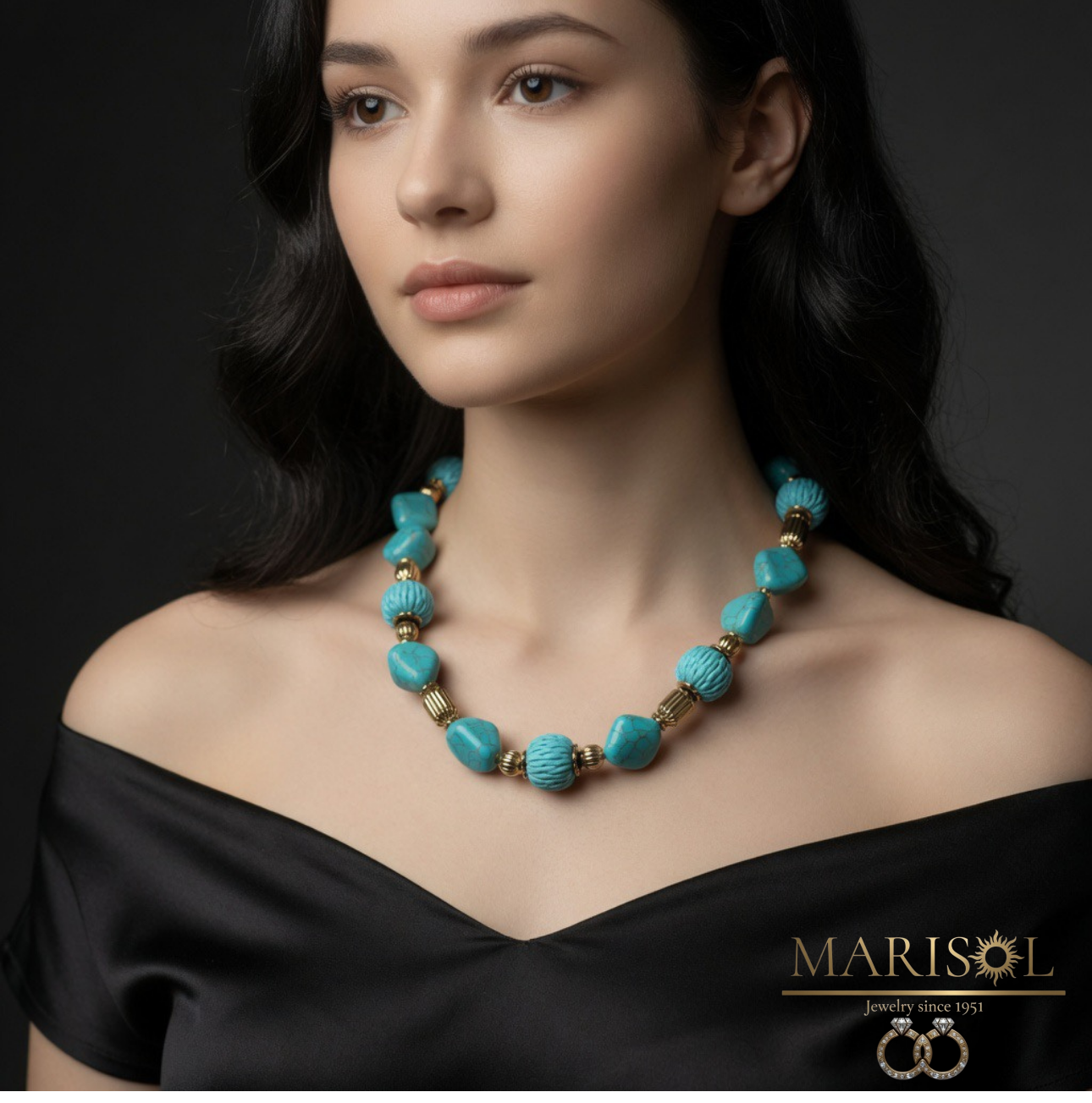 Collana Moda – azzurra pietre&nbsp;dure