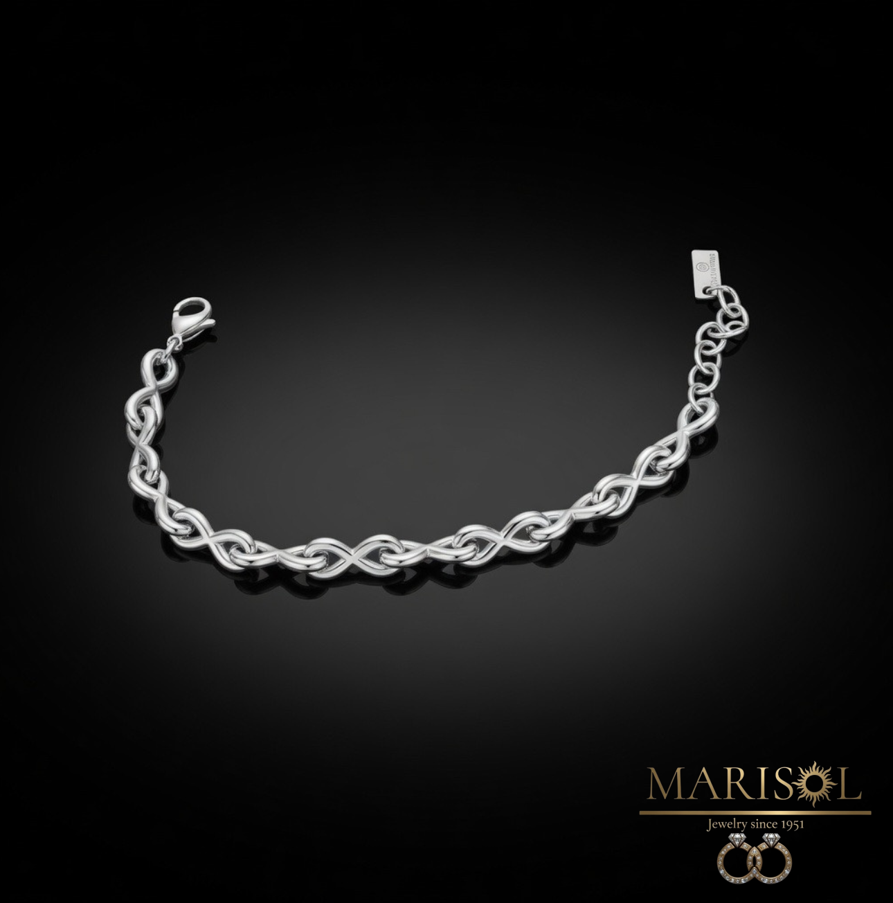 Bracciale in acciaio –&nbsp;infinito
