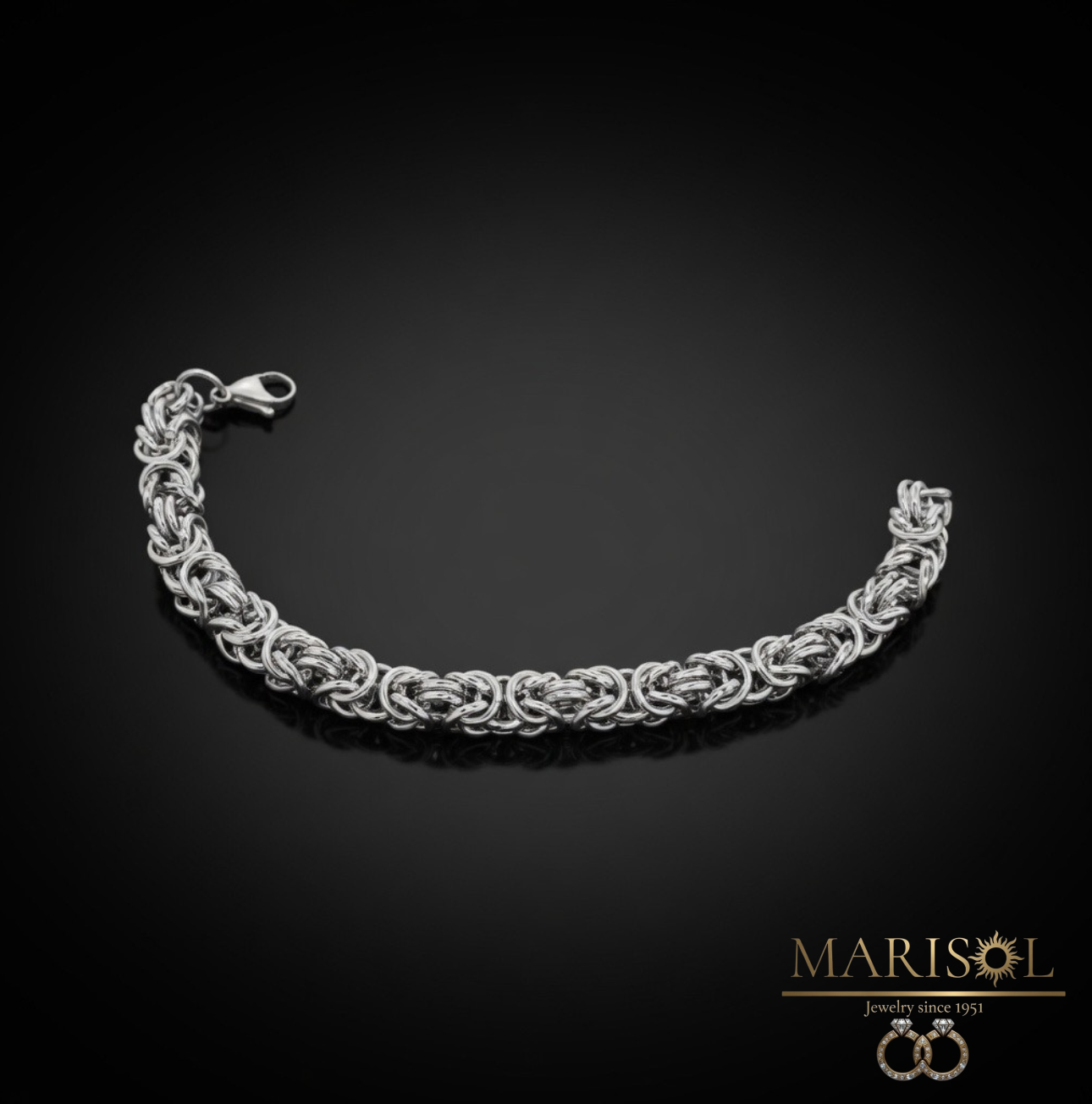 Bracciale in acciaio – Maglia&nbsp;bizantina