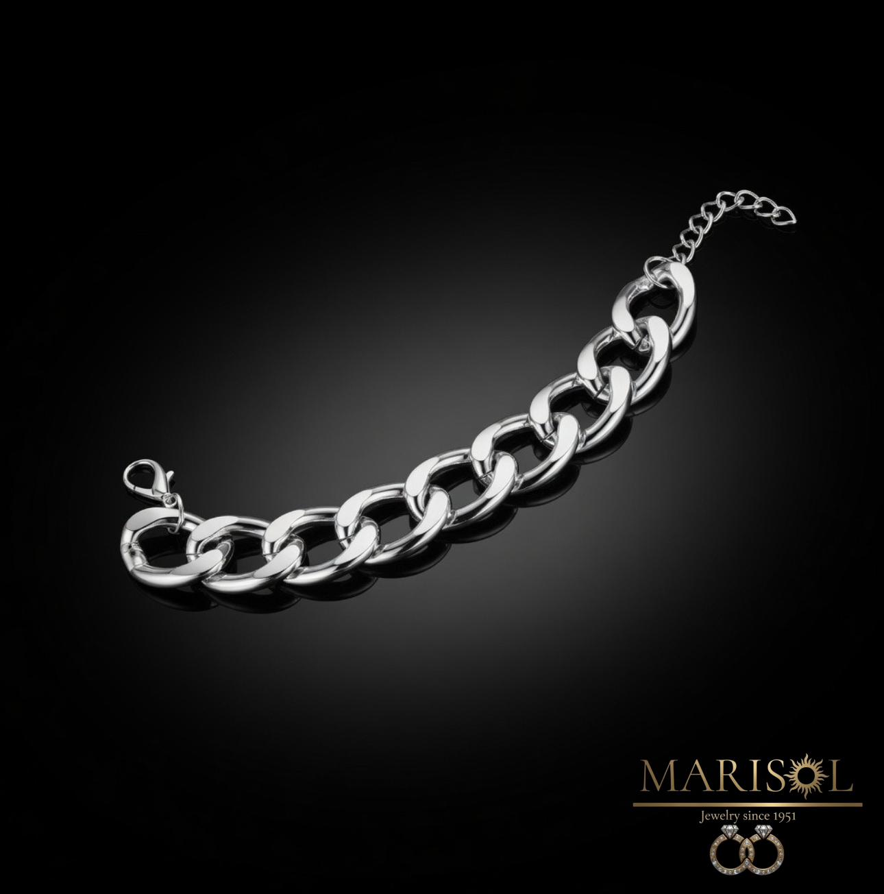 Bracciale in acciaio – Grande rodio&nbsp;II