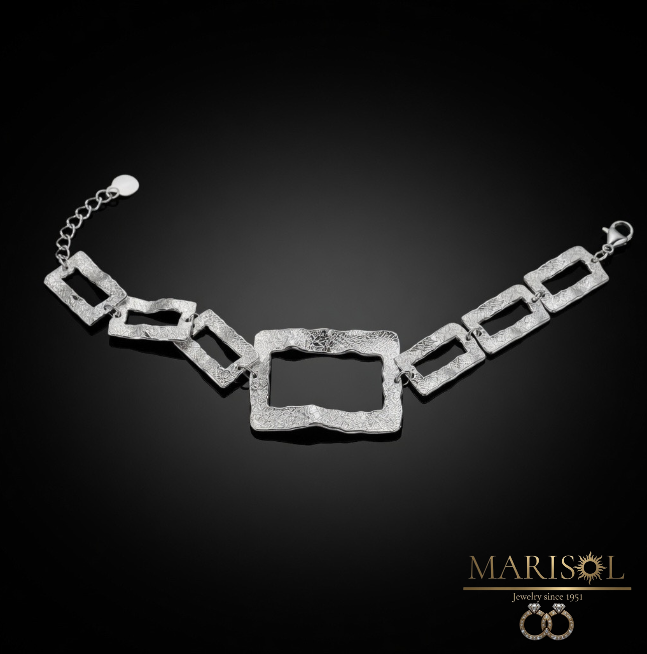 Bracciale in acciaio – Grande rodio&nbsp;III