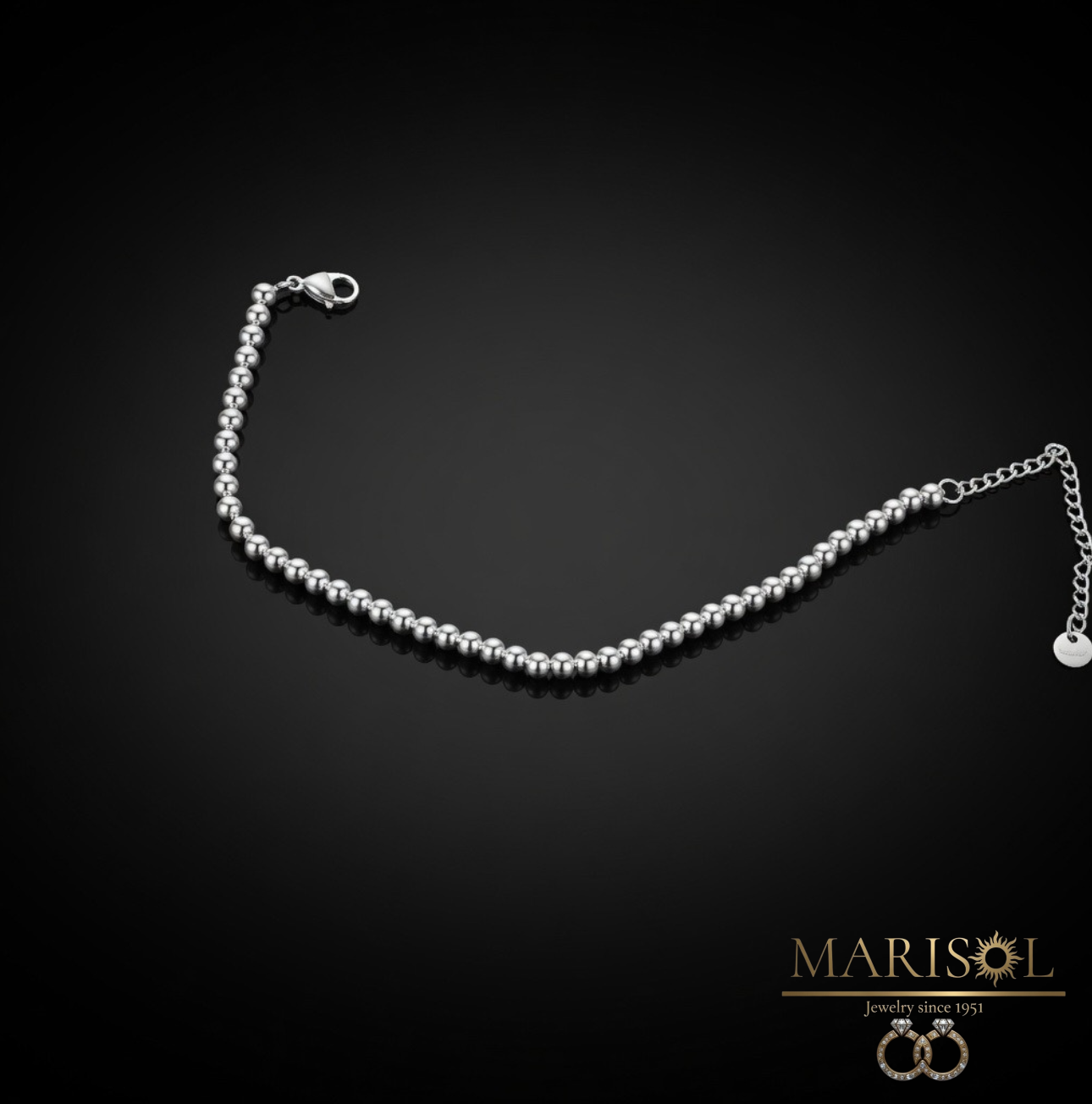 Bracciale in acciaio – palline&nbsp;piccole