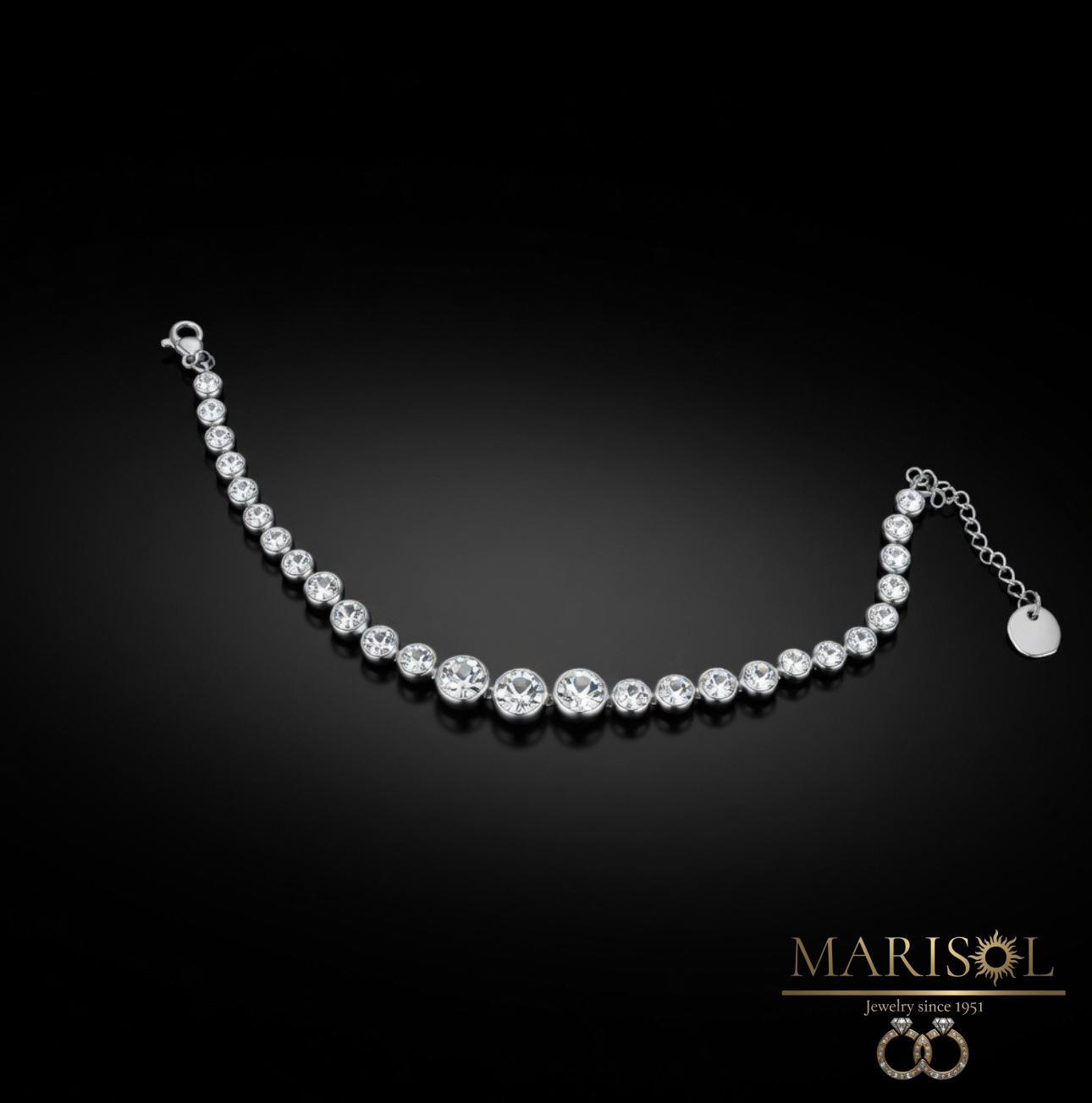 Bracciale in acciaio –&nbsp;Zirconia