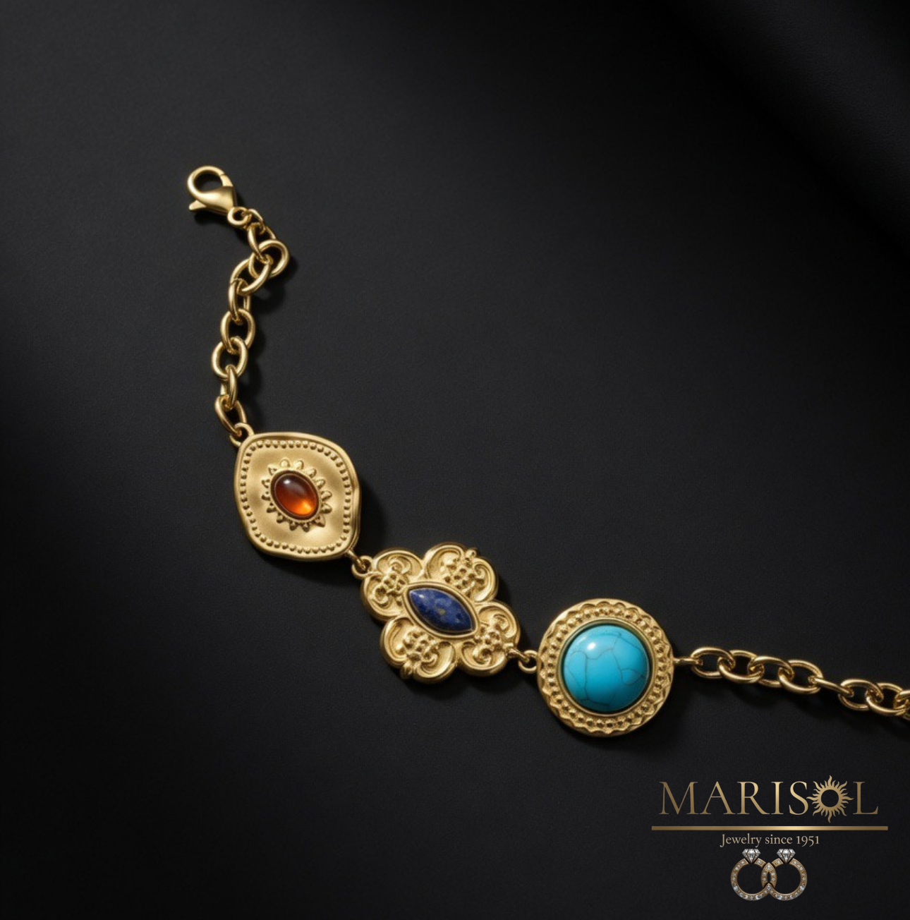 Bracciale in acciaio – Grande oro&nbsp;IV