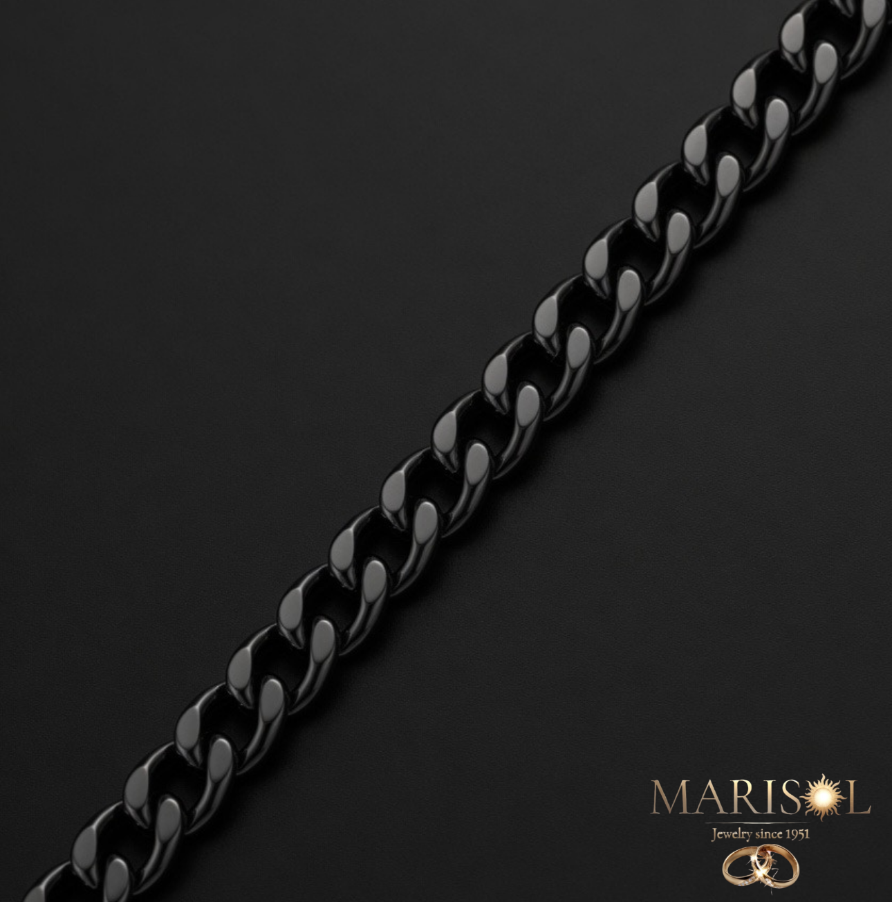 Bracciale uomo catena&nbsp;black