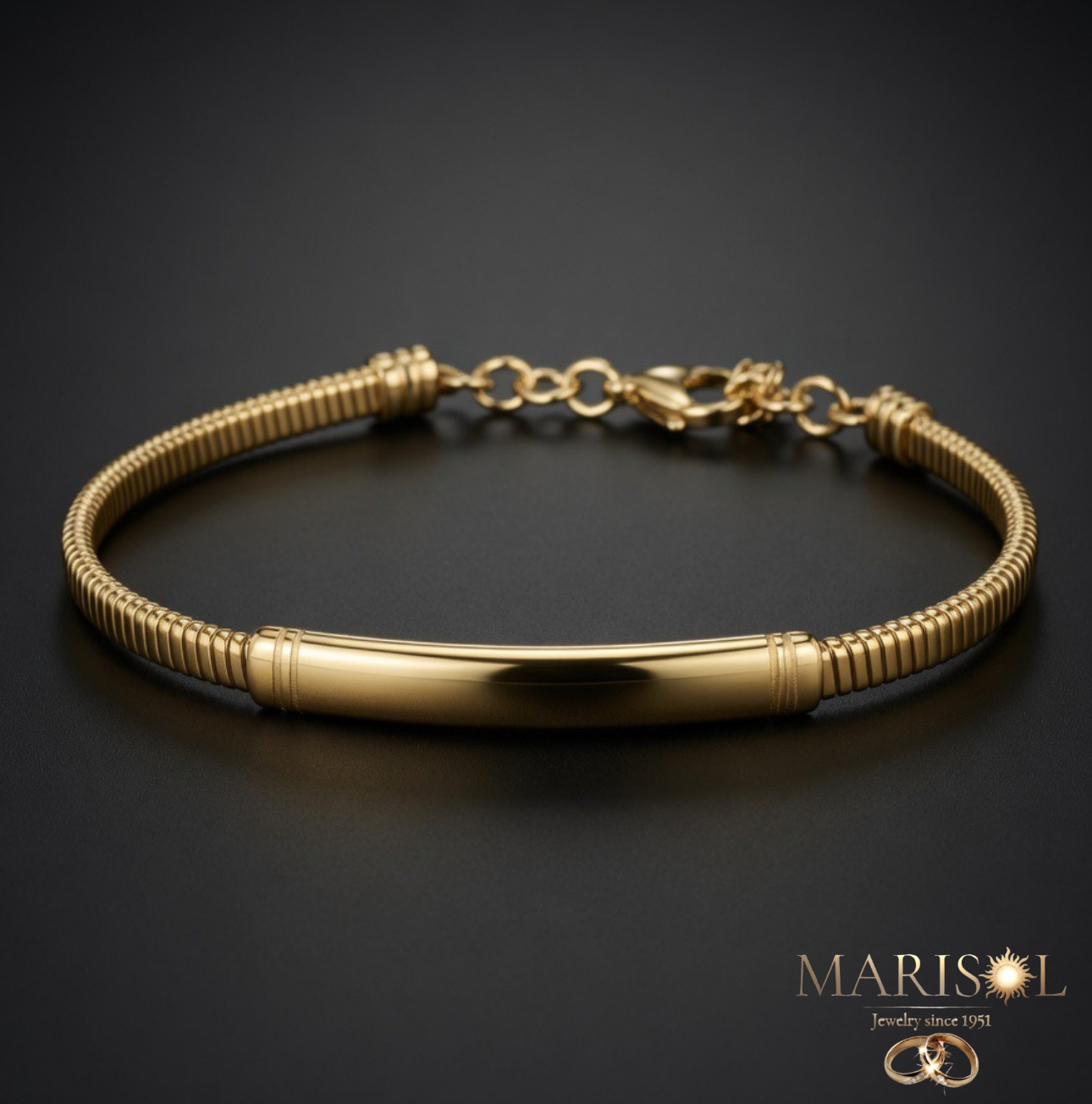Bracciale uomo Brosway targa&nbsp;oro