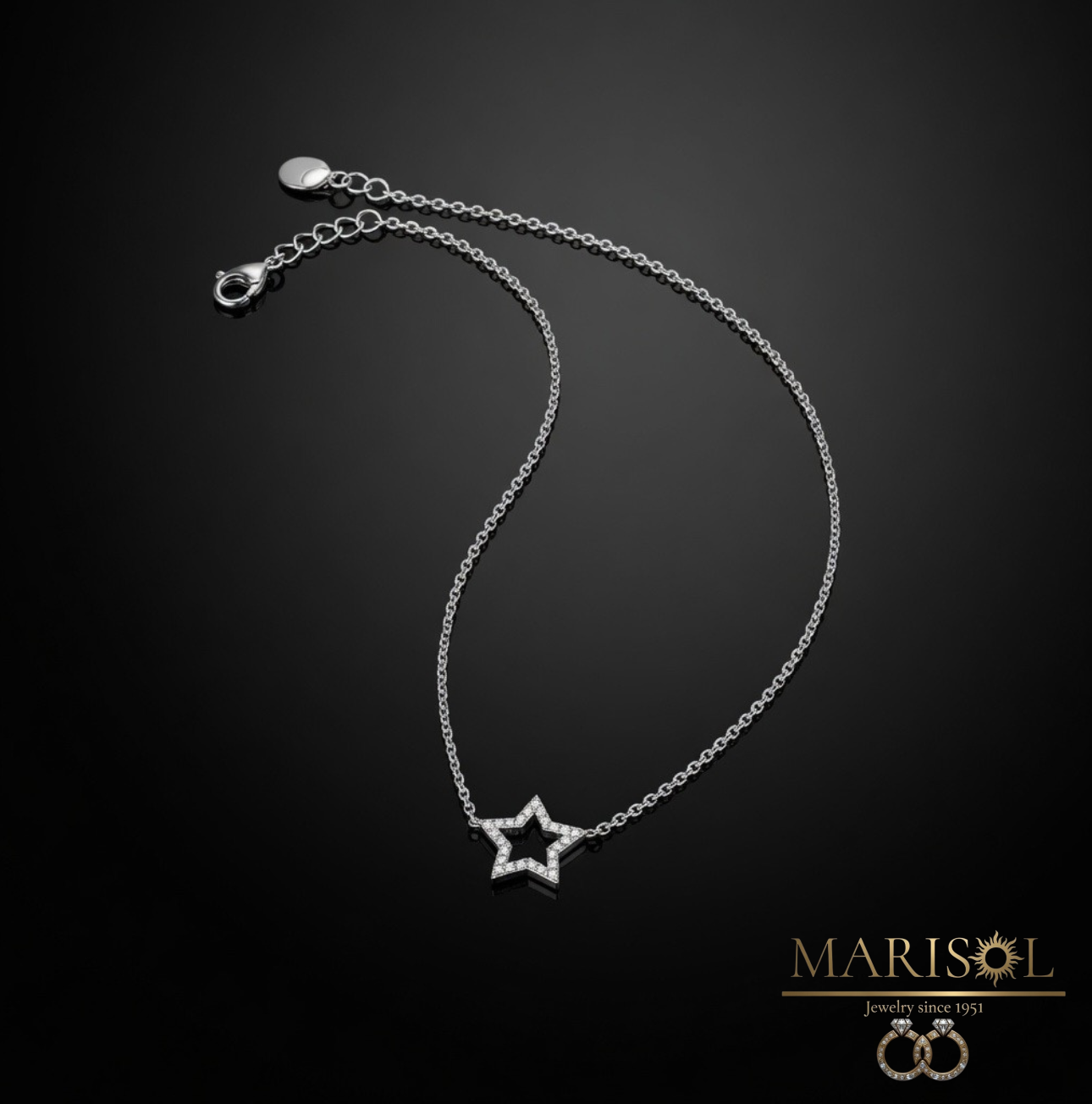 Bracciale in acciaio –&nbsp;stellina