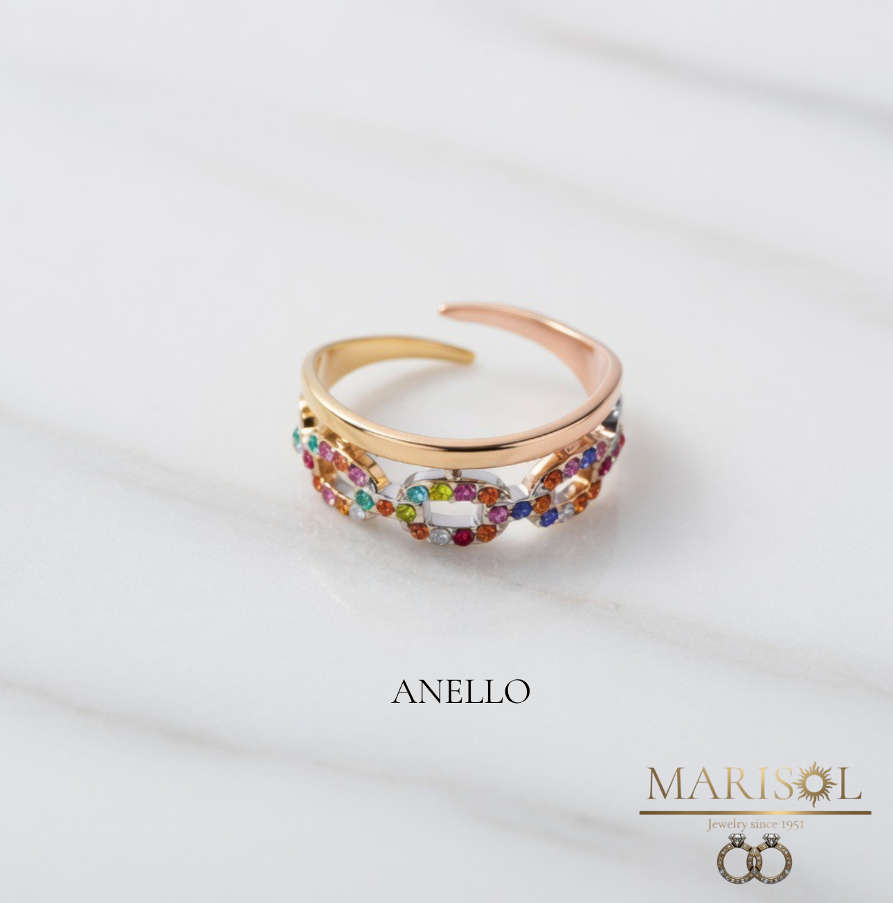 Anello acciaio – Multicolor&nbsp;I