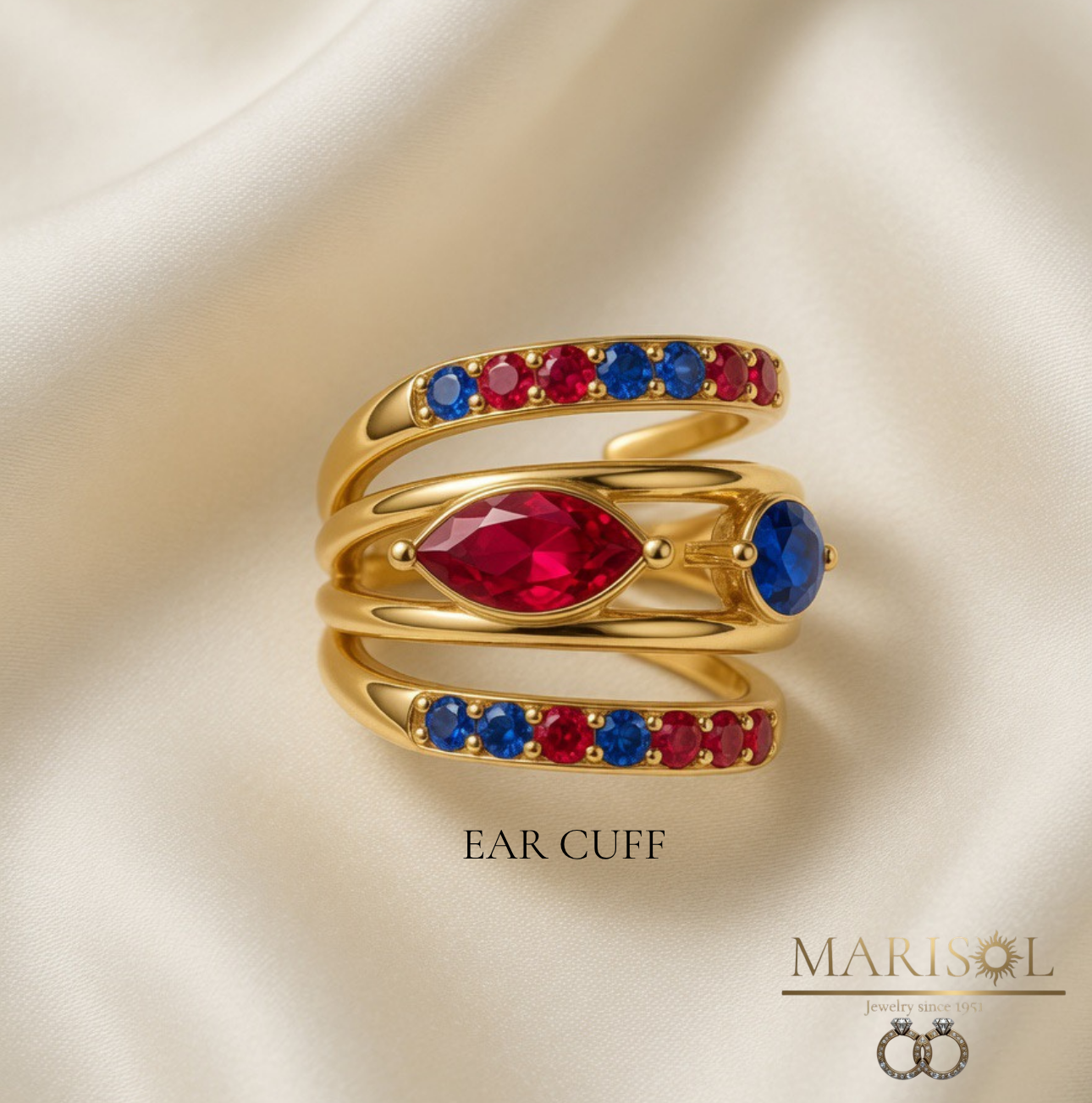Ear cuff acciaio
