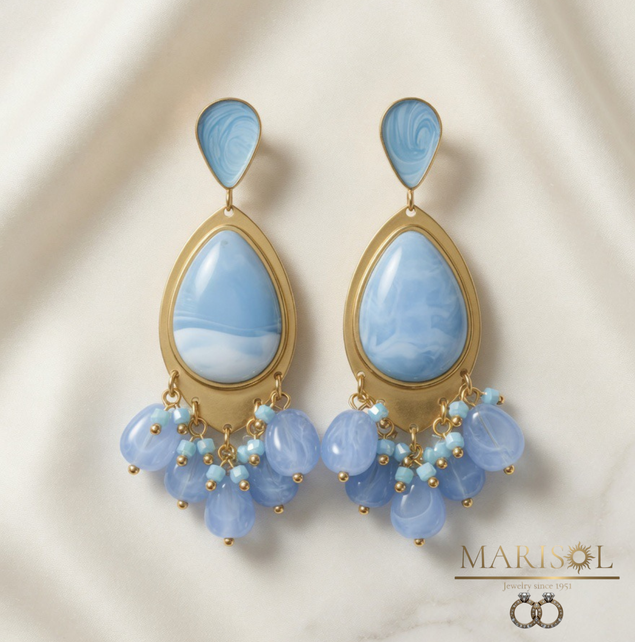 Orecchini Moda azzurri