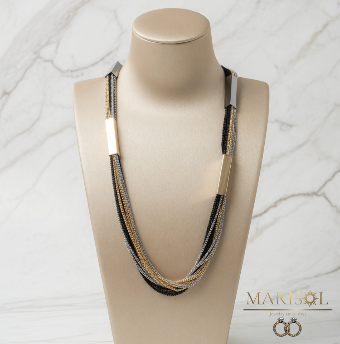 Collana moda – tre&nbsp;colori